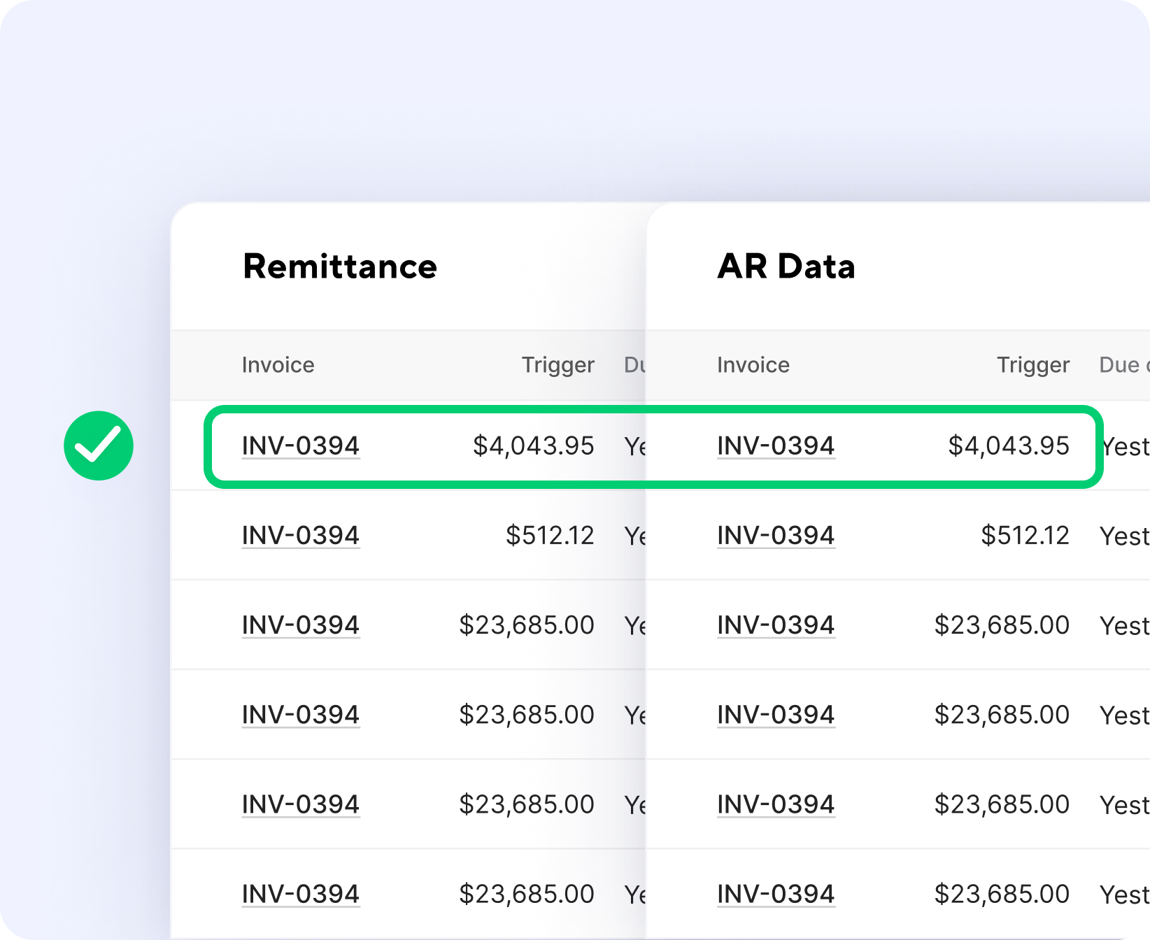 Payments Matching engine