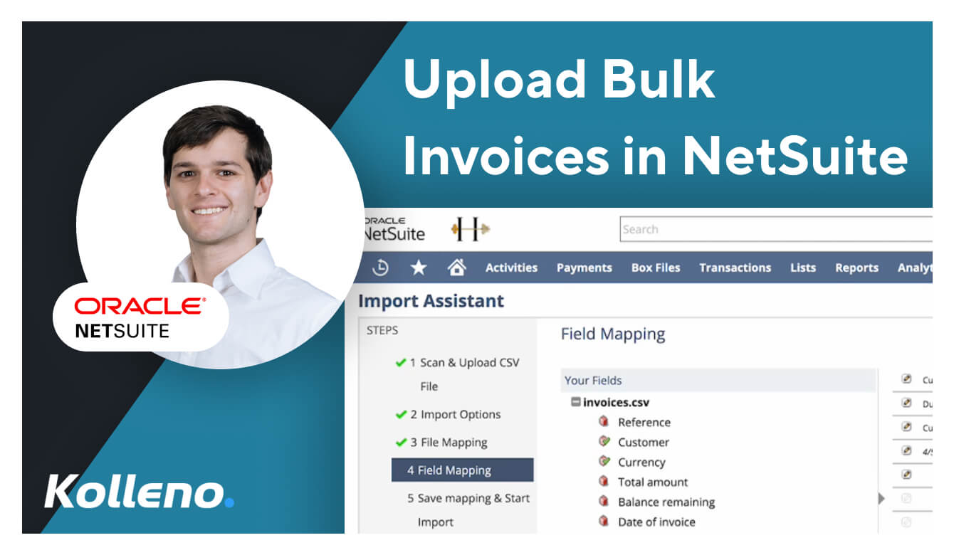 NetSuite Tutorial |  How To Upload bulk invoices?