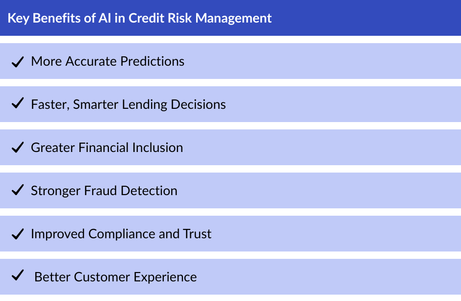 ai benefits in credit risk management