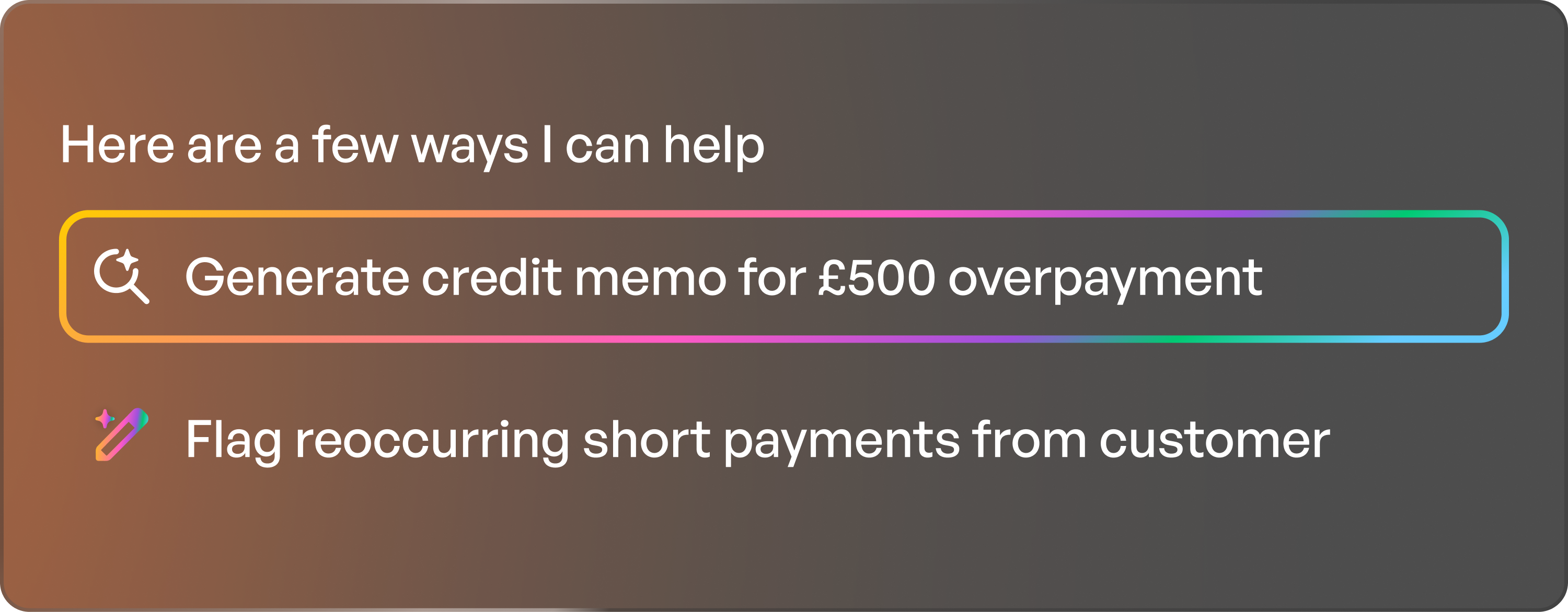 Tab Right Reconcile payments automatically