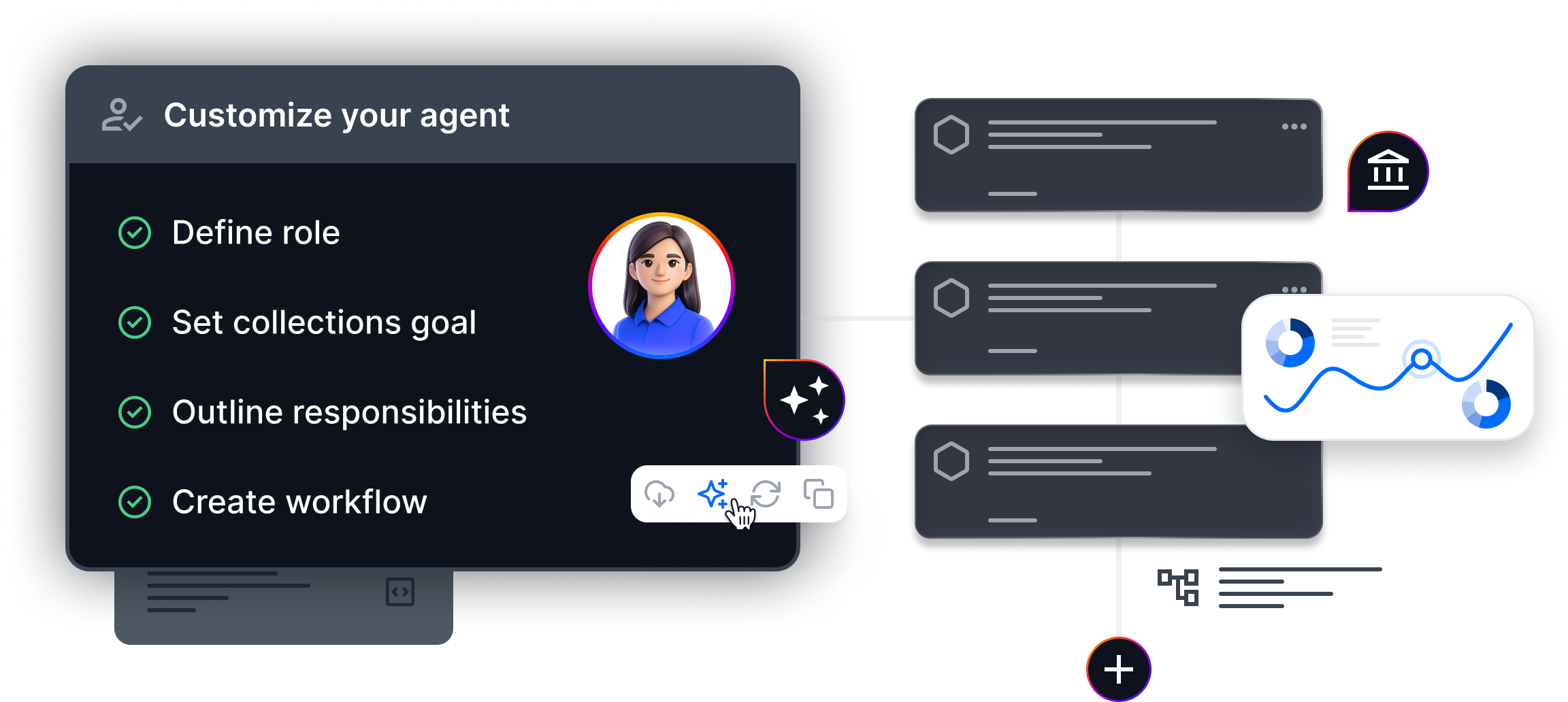 Custom AI Agents, orchestrated by you